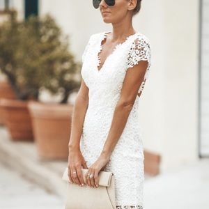 Vici Best Is Yet To Come dress; white; large